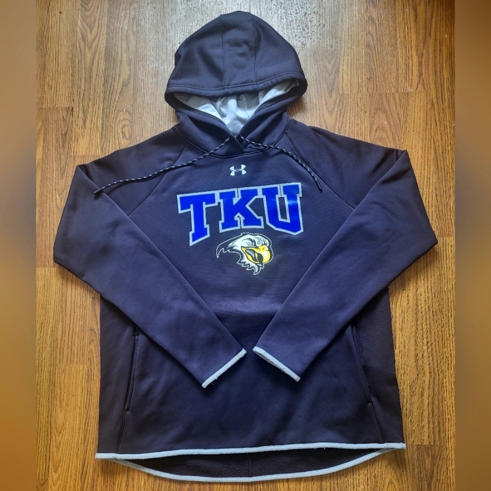 TKU Men's Under Armour Pull Over Sweater Size XL Performance Wear Hoodie